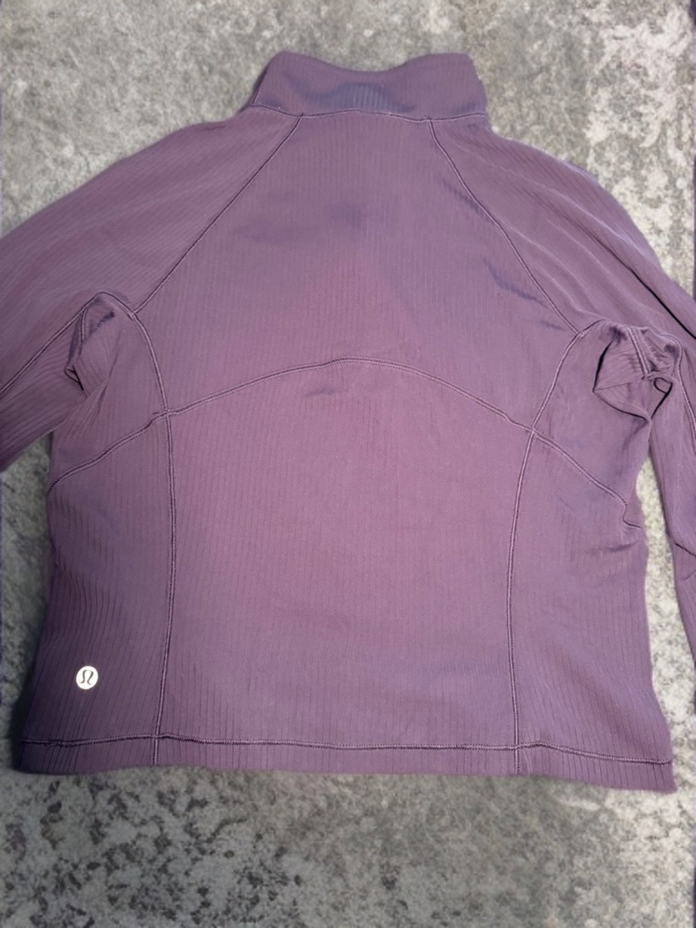 lululemon It’s Rulu Run Ribbed Cropped Half Zip 💜 - Picture 2 of 6